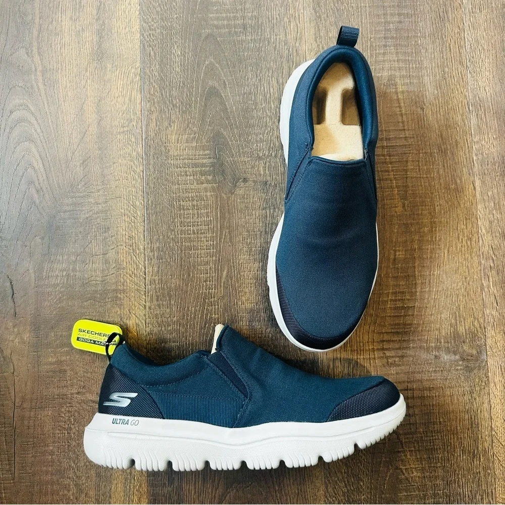 Skechers Go Walk Evolution Ultra Ramble | NIB | Navy/Gray | Men’s 11 - Picture 4 of 8
